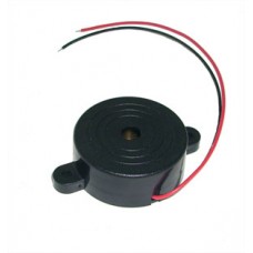 BUZZER 3-12V ROUND C/W LEADS & MOUNTING HOLES